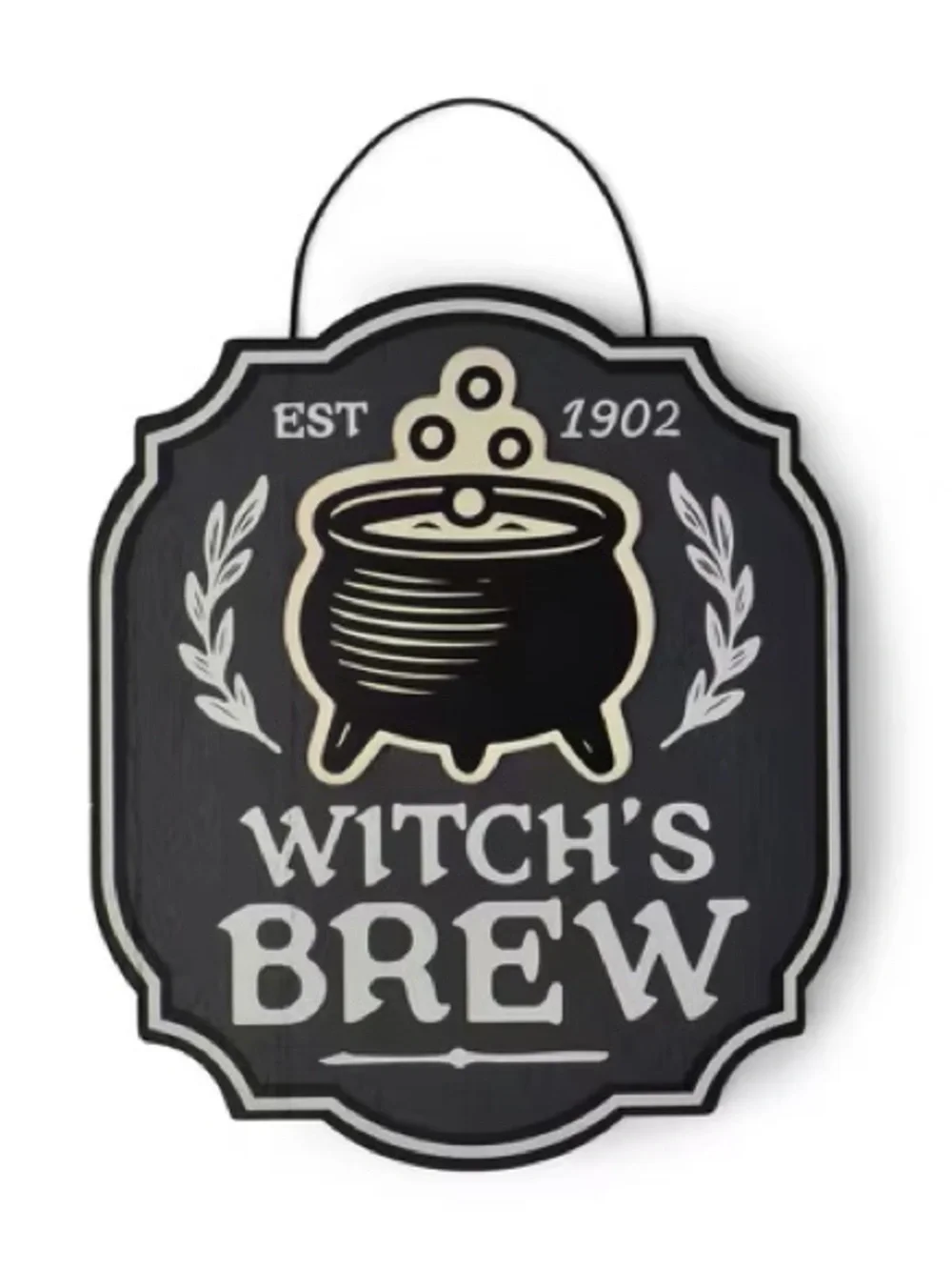 NEW Target Bullseyes Playground Wood Halloween Sign - Witch's Brew